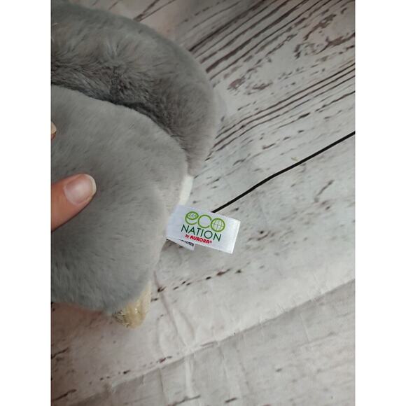 NWT!! Aurora Plush Eco Nation Recycled Plastics Stuffed Animal Gray Squirrel - Picture 7 of 8